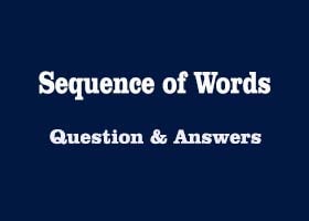 sequence-of-words-question-answer