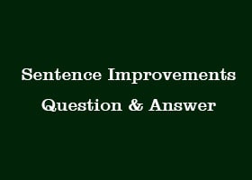 sentence-improvement-question-answer